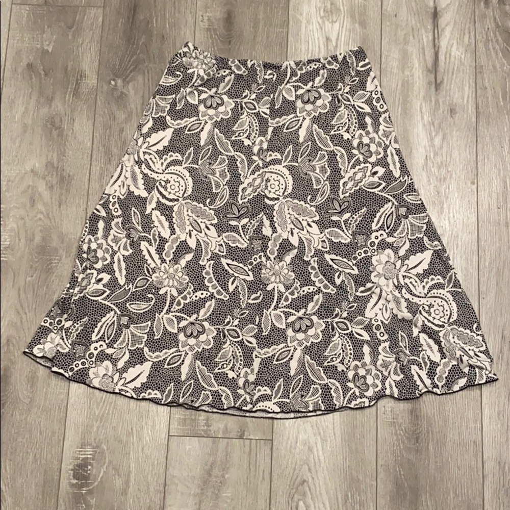 Cato Floral A-Line Knee Length Skirt - Picture 6 of 6